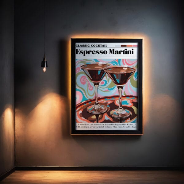 Espresso Martini Wall Art Desing 2 Espresso Martini Wall Art Desing 2