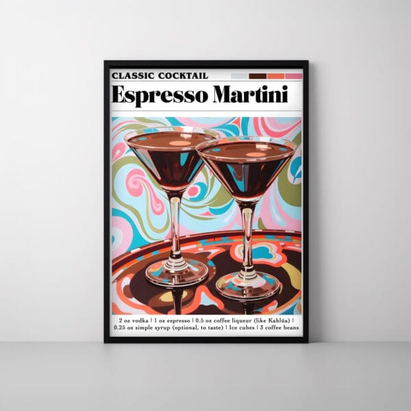 Espresso Martini Wall Art Desing 6 Espresso Martini Wall Art Desing 6