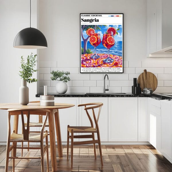 Sangria Kitchen 2 a kitchen with a table and chairs