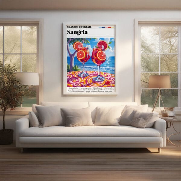 Sangria Scandinavia a poster on the wall