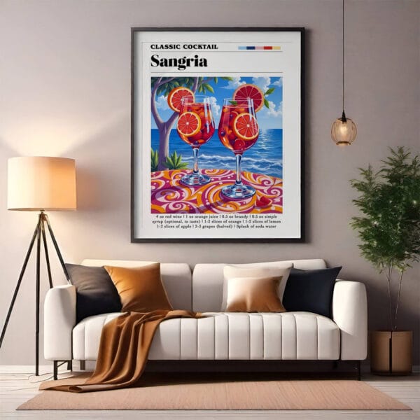 Sangria modern 2 Sangria Wall Art