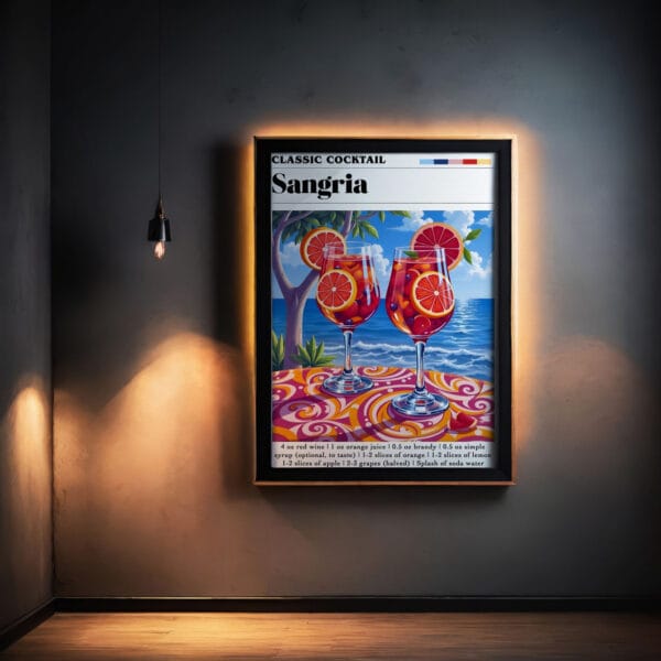 Sangria neon Sangria Wall Art