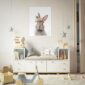 Bunny Print Nursery Wall Art