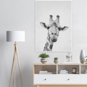 Giraffe Print Safari Nursery Wall Art