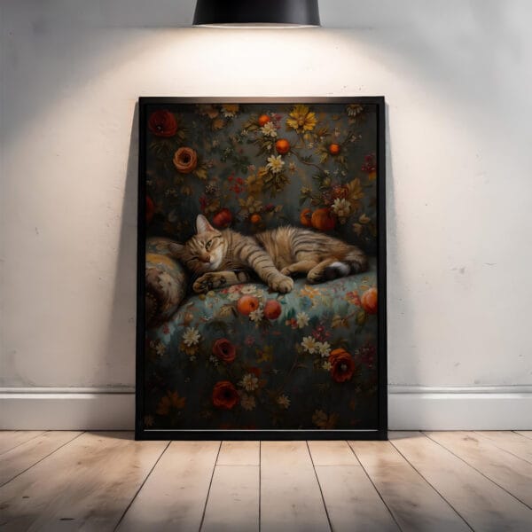 A tabby cat sleeping peacefully laydown2 A tabby cat sleeping peacefully laydown2