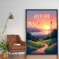 Poster Frame in living room Psd Mockup