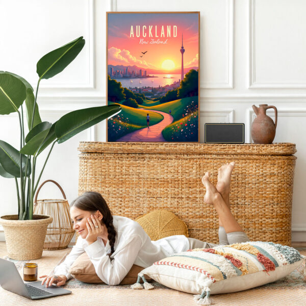 Picture frame mockup psd with bohemian home decor Picture frame mockup psd with bohemian home decor