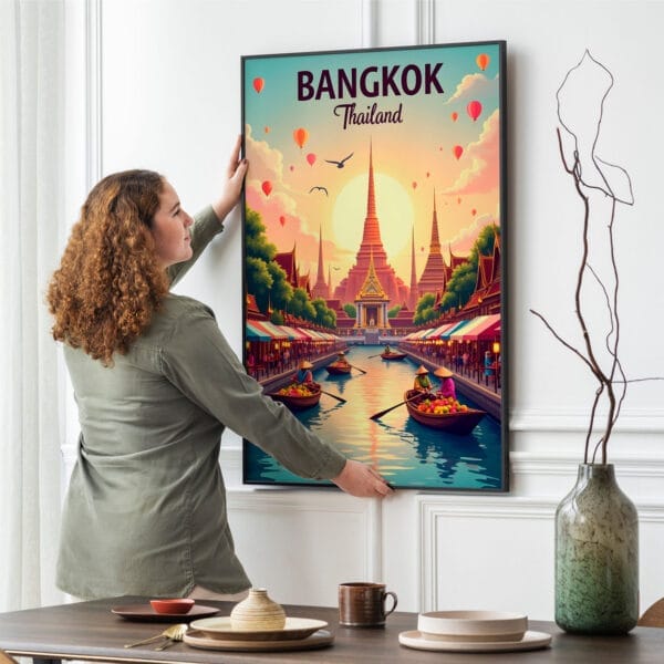 Picture frame mockup psd hanging on wall minimal interior design Picture frame mockup psd hanging on wall minimal interior design