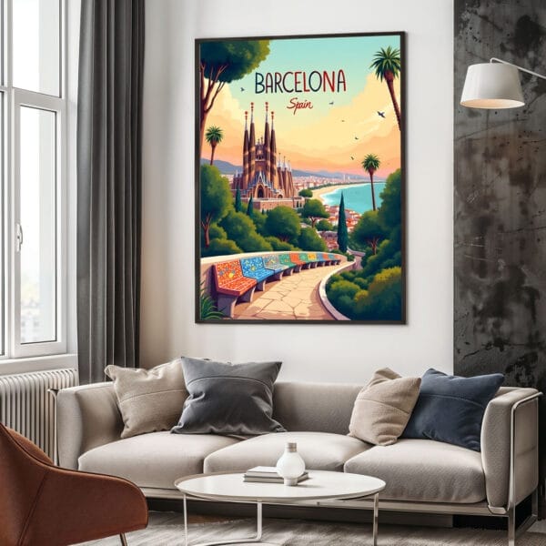 Barcelona-Spain Detailed-Basic-Wall Barcelona-Spain Detailed-Basic-Wall