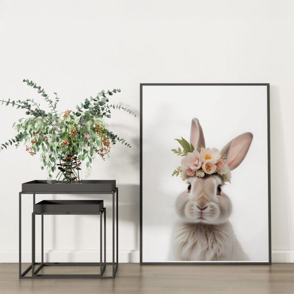 Bunny Nursey Kids Room Wall Art laydown Bunny Nursey Kids Room Wall Art laydown