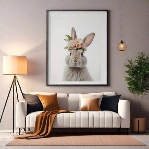 Bunny Nursey Kids Room Wall Art modern 2 Bunny Nursey Kids Room Wall Art modern 2