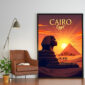 Poster Frame in living room Psd Mockup