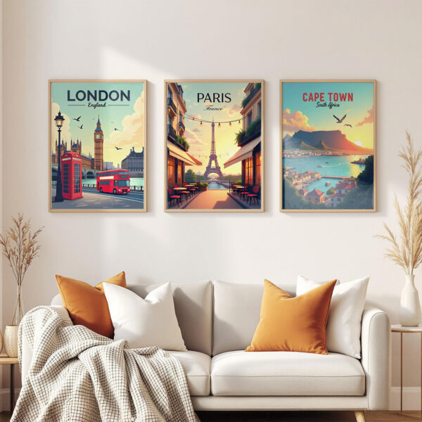 Cape-Town-South-Africa 3-frames-wall Cape-Town-South-Africa 3-frames-wall