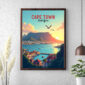 Cape Town Wall Art – Table Mountain, Robben Island & V&A Waterfront | Perfect Travel Gift