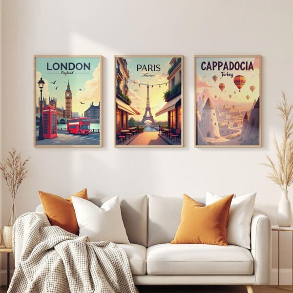 Cappadocia-Turkey 3-frames-wall Cappadocia-Turkey 3-frames-wall