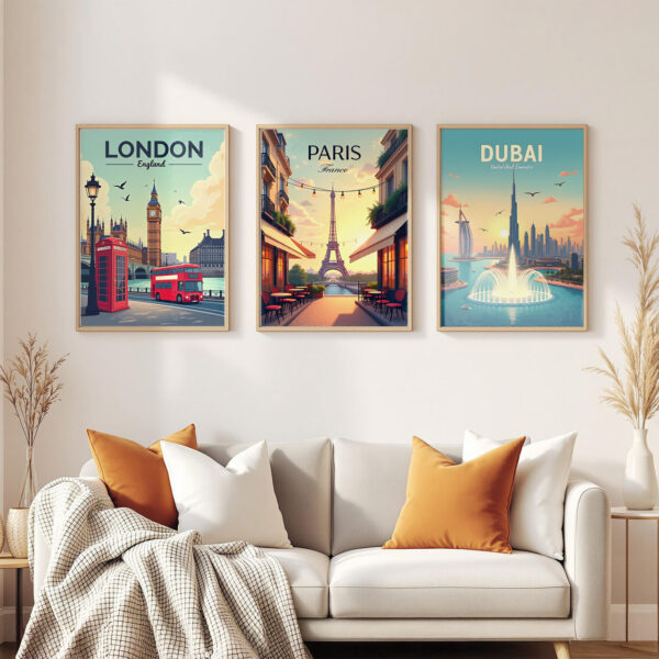 Dubai-UAE 3-frames-wall Dubai-UAE 3-frames-wall