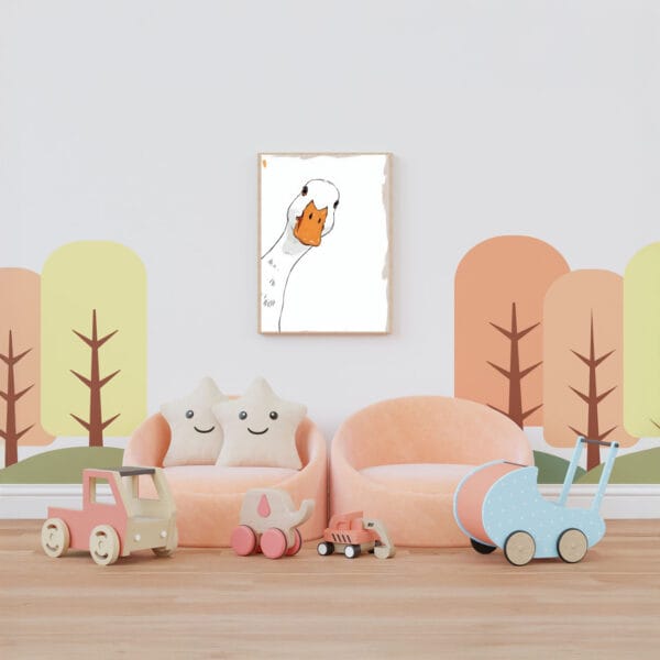 Duck Portrait Wall Art Nursery-3 Duck Portrait Wall Art Nursery-3