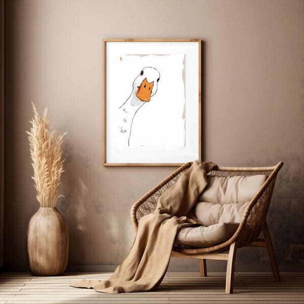 Duck Portrait Wall Art bohem 1 Duck Portrait Wall Art bohem 1