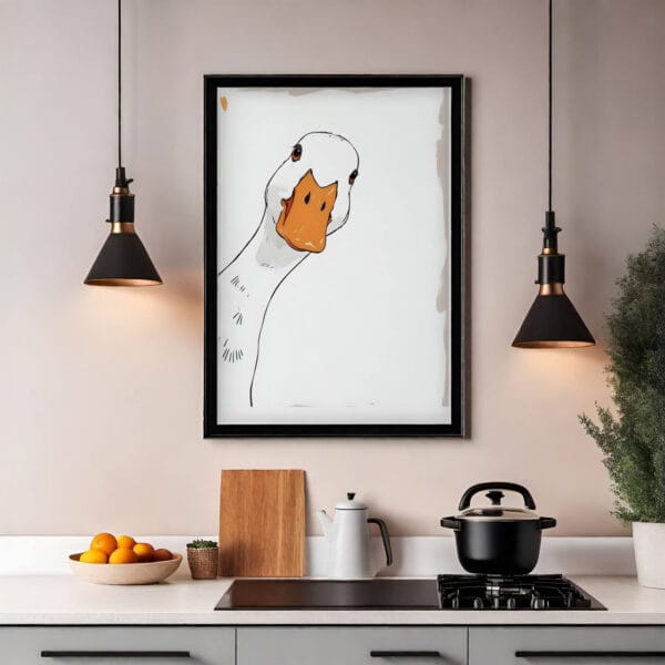 Duck Portrait Wall Art kitchen 1 Duck Portrait Wall Art kitchen 1