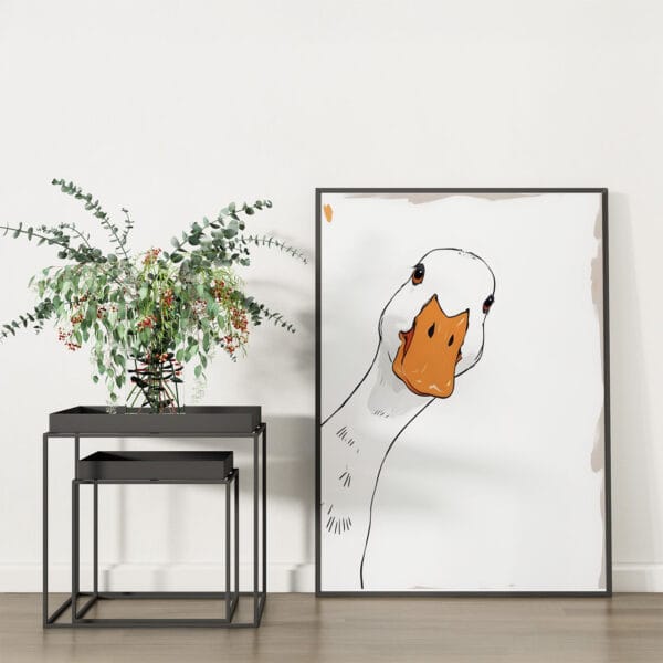 Duck Portrait Wall Art laydown Duck Portrait Wall Art laydown