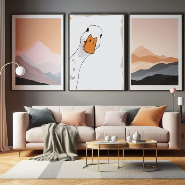 Duck Portrait Wall Art modern 3 Duck Portrait Wall Art modern 3