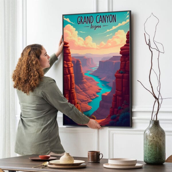 Picture frame mockup psd hanging on wall minimal interior design Picture frame mockup psd hanging on wall minimal interior design