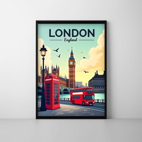 London-England Basic-1 London England Wall Art