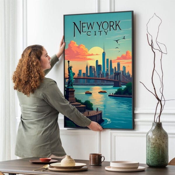 Picture frame mockup psd hanging on wall minimal interior design Picture frame mockup psd hanging on wall minimal interior design