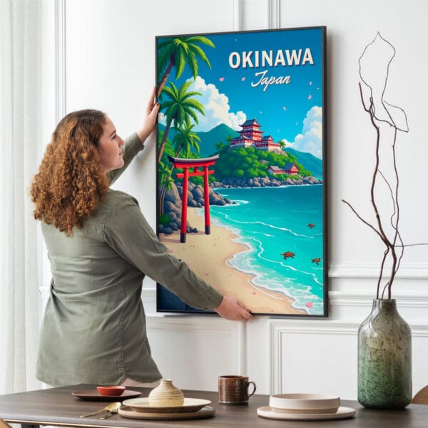 Picture frame mockup psd hanging on wall minimal interior design Picture frame mockup psd hanging on wall minimal interior design