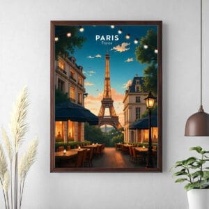 Paris Eiffel Tower Wall Art