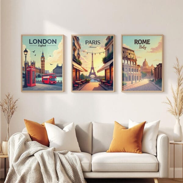 Rome-Colosseum 3-frames-wall Rome-Colosseum 3-frames-wall