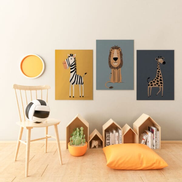 Safari Nursery Wall Prints-2 Safari Nursery Wall Prints-2