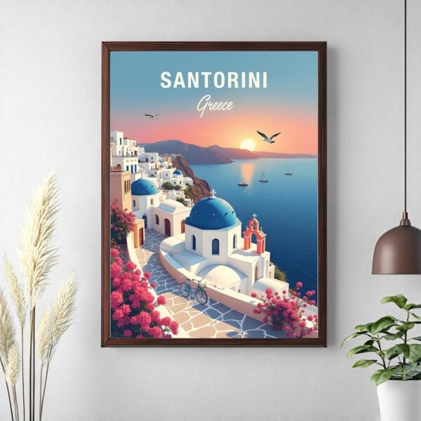 Santorini Greece Wall Art