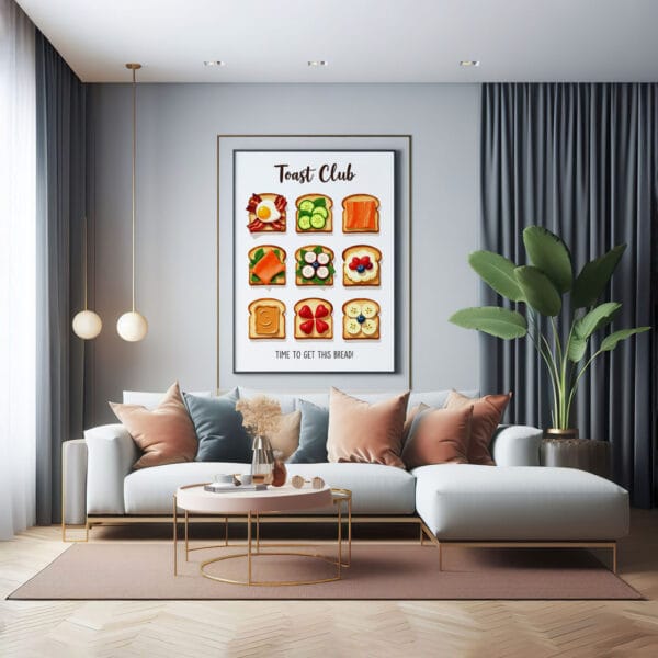 Toast-club-wall-art modern Toast-club-wall-art modern