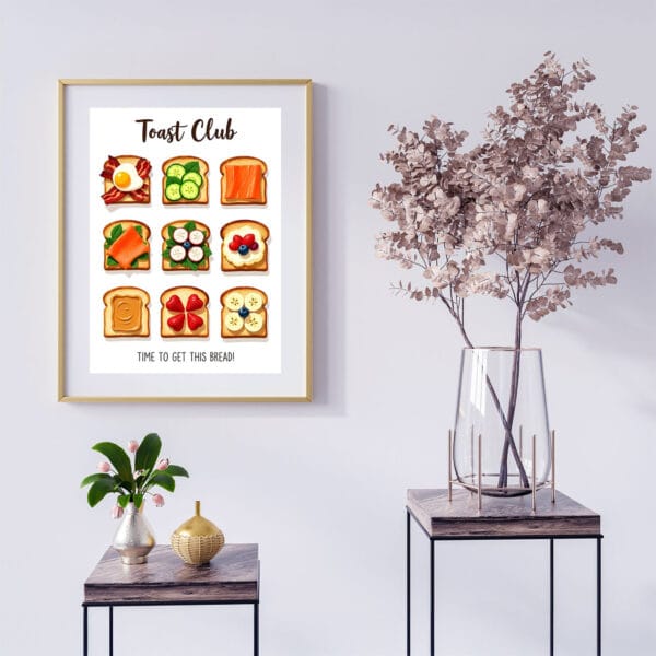 Toast-club-wall-art single basic-2 Toast-club-wall-art single basic-2
