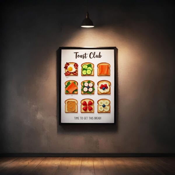 Toast-club-wall-art spot Toast-club-wall-art spot