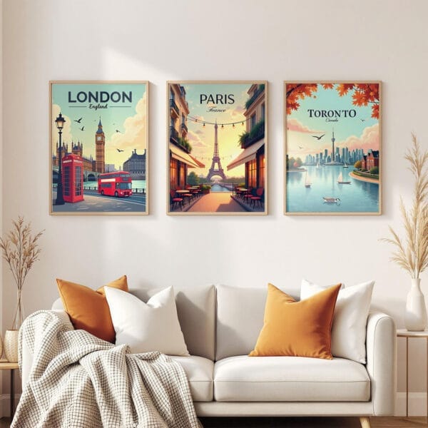 Toronto-Canada 3-frames-wall Toronto-Canada 3-frames-wall