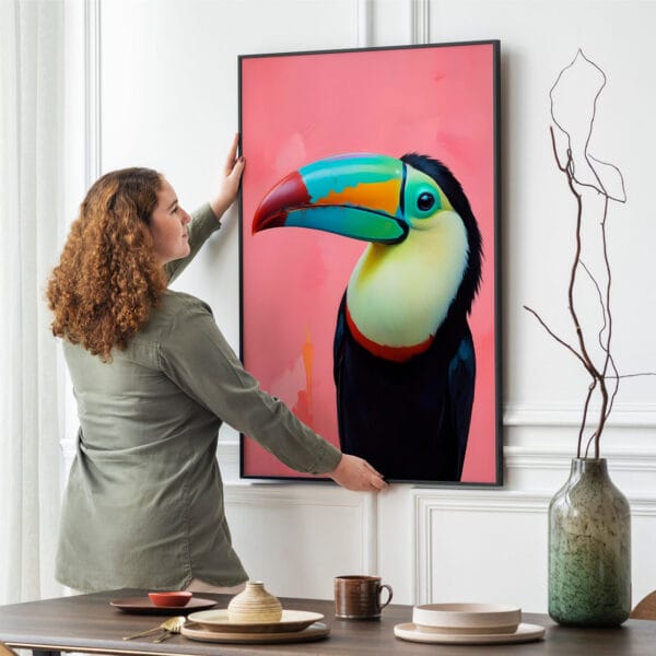 Picture frame mockup psd hanging on wall minimal interior design Picture frame mockup psd hanging on wall minimal interior design