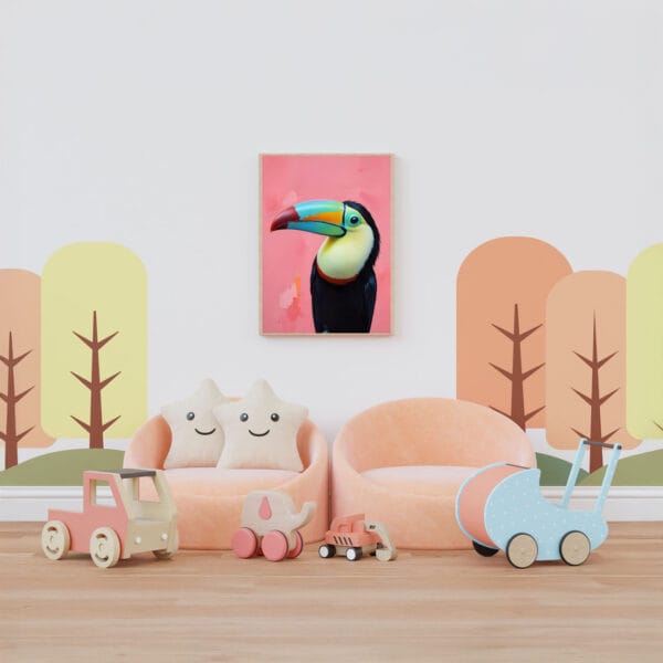 Toucan Wall Art Print Nursery-3 Toucan Wall Art Print Nursery-3