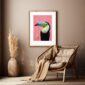 Toucan Wall Art Print bohem 1