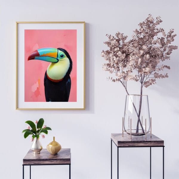 Toucan Wall Art Print single basic-2 Toucan Wall Art Print single basic-2