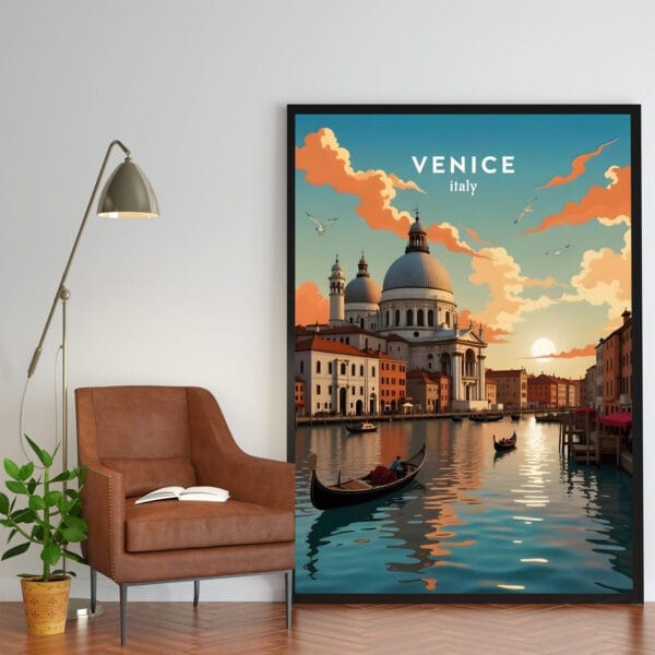 Poster Frame in living room Psd Mockup Poster Frame in living room Psd Mockup