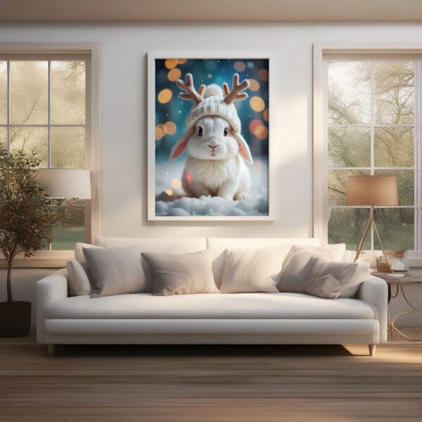 White Rabbit Wearing Hat Scandinavia White Rabbit Wearing Hat Scandinavia