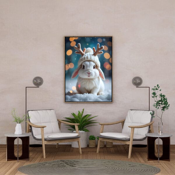 White Rabbit Wearing Hat Two berger single White Rabbit Wearing Hat Two berger single