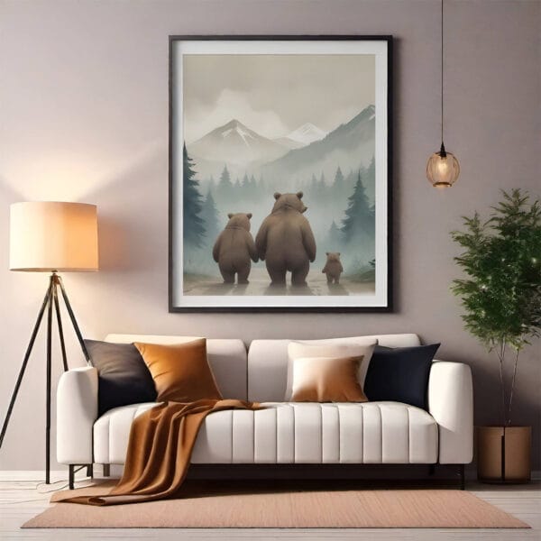 Bear Family Wall Art