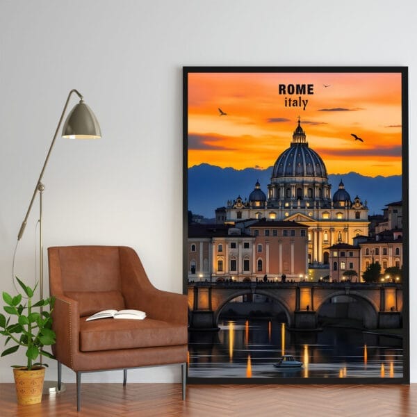 Poster Frame in living room Psd Mockup Poster Frame in living room Psd Mockup