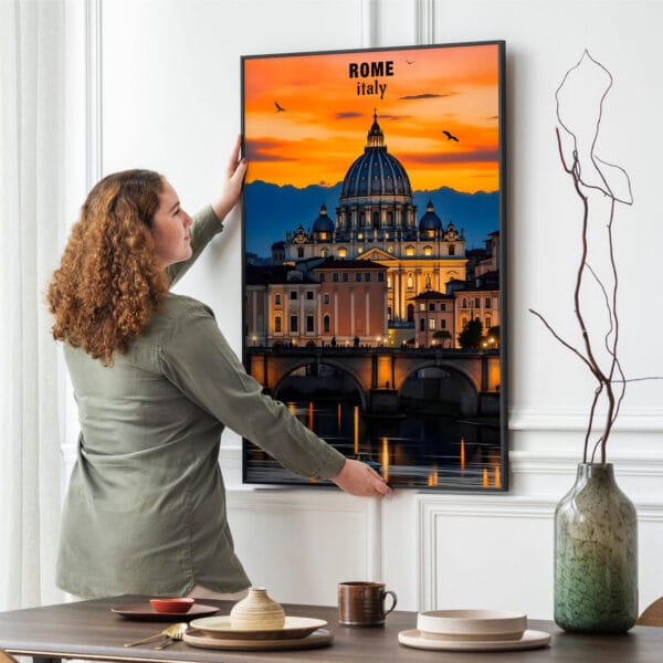 Picture frame mockup psd hanging on wall minimal interior design Picture frame mockup psd hanging on wall minimal interior design