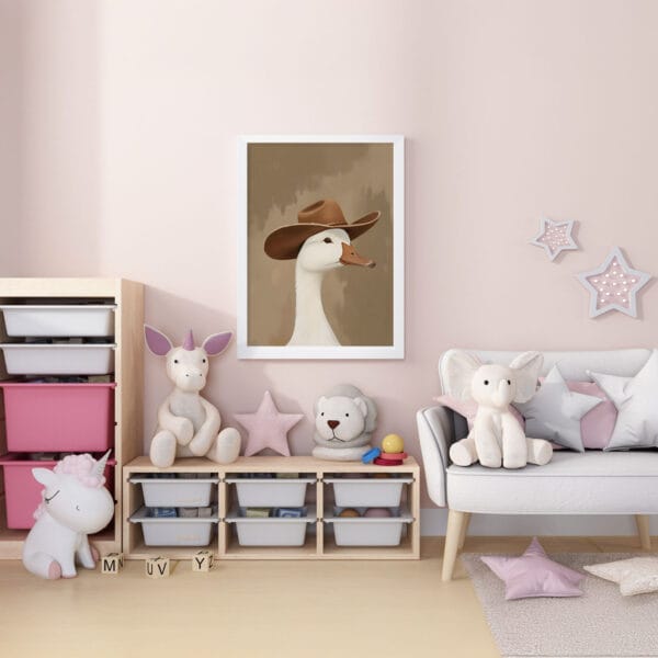 silly cowboy goose print Nursery-1 silly cowboy goose print Nursery-1