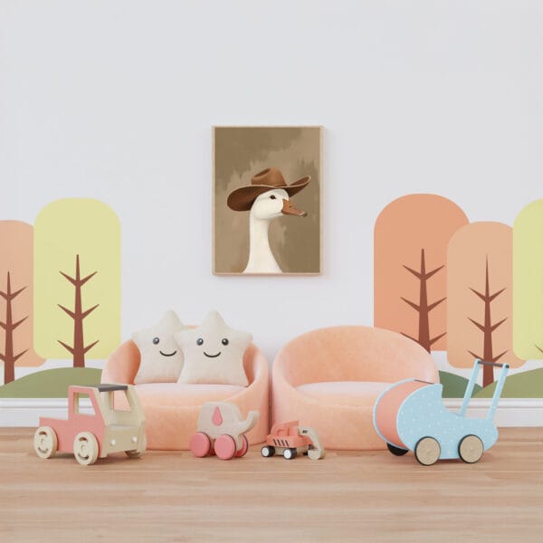 silly cowboy goose print Nursery-3 silly cowboy goose print Nursery-3