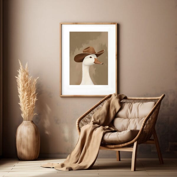 silly cowboy goose print bohem 1 silly cowboy goose print bohem 1